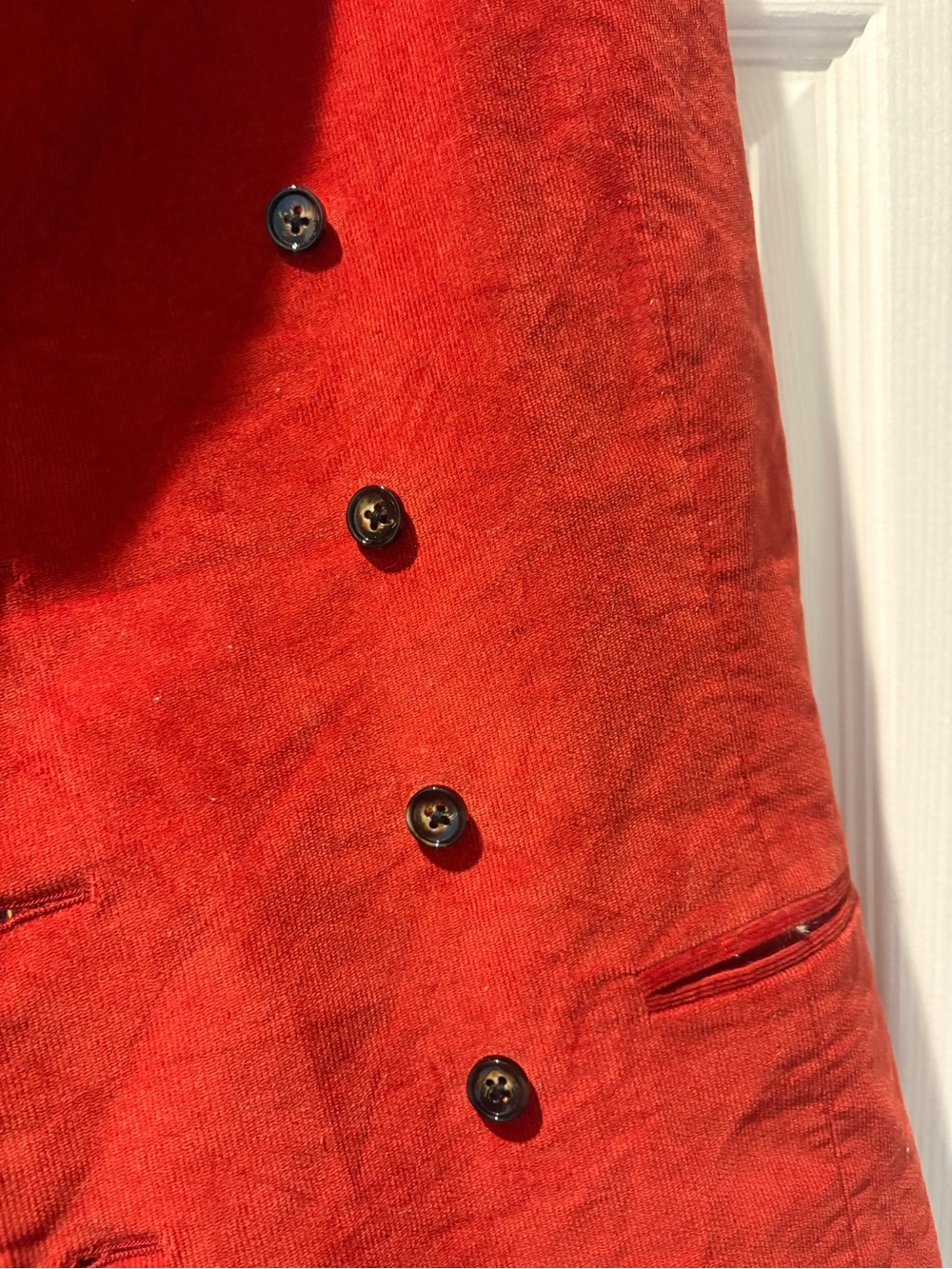 Murano Multicolor Floral Lined Vest with Button Detail - Picture 6 of 7